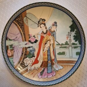 Decorative Asian-Inspired Porcelain Plate
